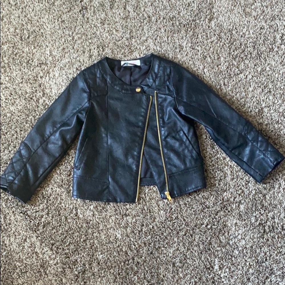 H&M faux leather jacket size 4-5